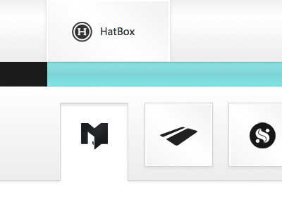 New HatBox Website Lives! black teal website white
