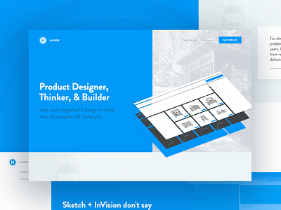 New HatBox Site design hatbox marketing product design ux website