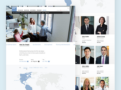 Goldman Sachs - Meet our team business careers finance goldman sachs map team