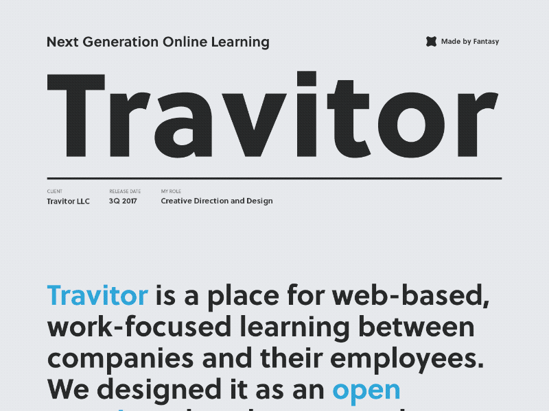 Travitor is now on Behance! clean dashboard icon interface typo typography ui ux web