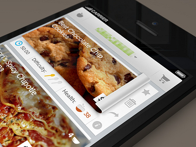 Recipe Box app box cooking eat ios iphone meal recipe render