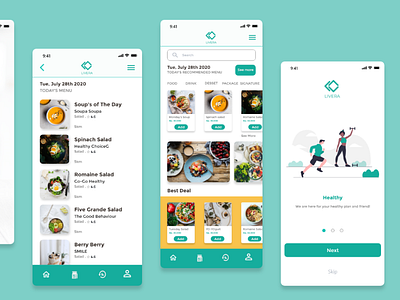 Healthy Food Delivery healthy food mobile app mobile app design ui ux