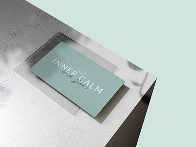 Inner Calm with Jane branding branding and identity business card design design flat illustrator logo typography vector