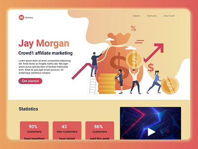 Jay Morgan landing page app branding design desktop ui ui design ux ux design web design website