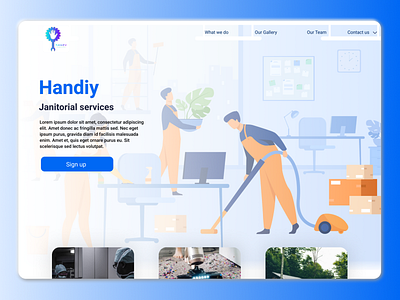 Handiy Janitorial Services app branding design desktop janitor ui ui design ux ux design web design website