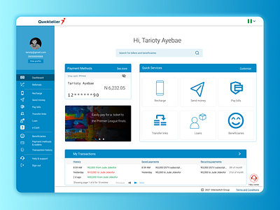 Quickteller Platform app branding design desktop payment quickteller redesign ui ui design ux ux design web app