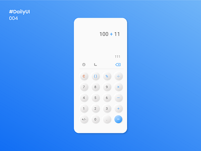 Daily UI 004 - Calculator