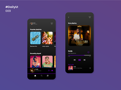 Daily UI 009 - Music player