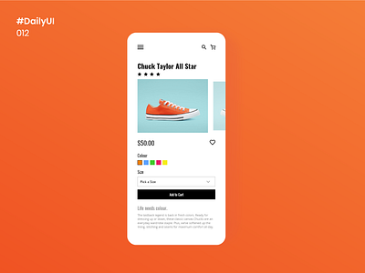 Daily UI 012 - E-Commerce (single item)