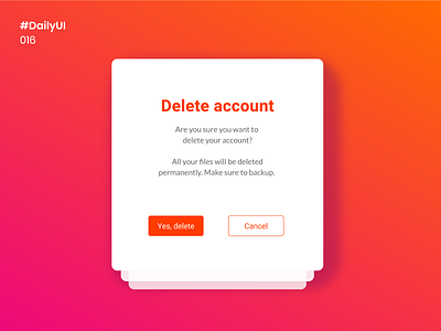 Daily UI 016 - Pop-Up / Overlay 016 daily 100 challenge daily ui 016 daily100challenge dailyui dailyuichallenge design mobile apps ui ui design uidesign uiux ux