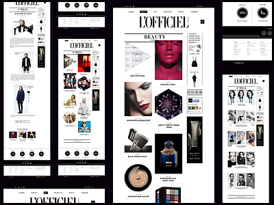 L’Officiel blog clean design elegant fashion journal magazine news officiel web woman