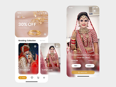 E-commerce jewellery - UI app branding design figma ui ux xd