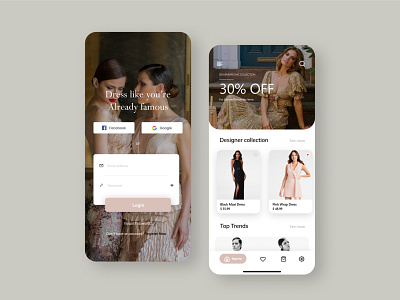 Fashion Apps UI app branding classic clothes concept design fashion figma shop sketch ui ux xd