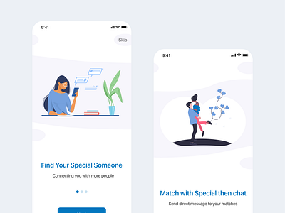 Dating App Walkthrough 10ddc app branding clean design day1 design dribbble figma ui ux xd