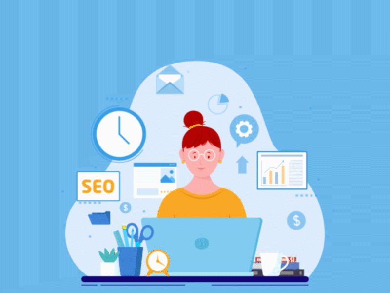 This Is the Era of Less Is More with SEO. addwebsolutio animation illustration letstalksolution uiux