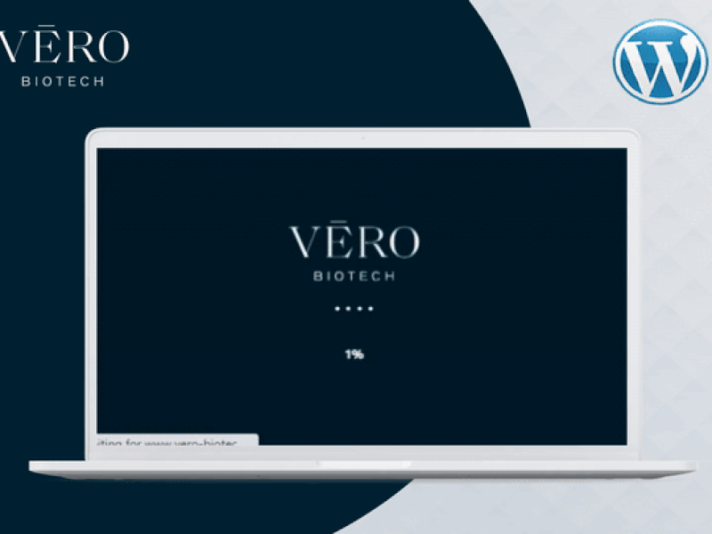 VERO BIOTECH custom design design graphic design illustration ui ui ux website design