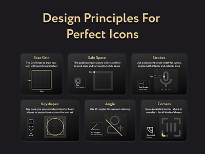 Icons Principles 3d animation branding colors custom design design graphic design illustration logo ui uiux vector