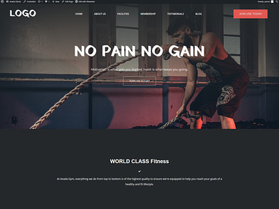 GYM USA Website Fitness Website Sports Website