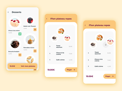 Meal tray delivery app