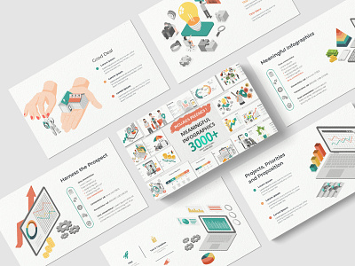 Meaningful Infographics PowerPoint Template! business freebies infographic infographics minimal pitch deck powerpoint presentation real estate slides