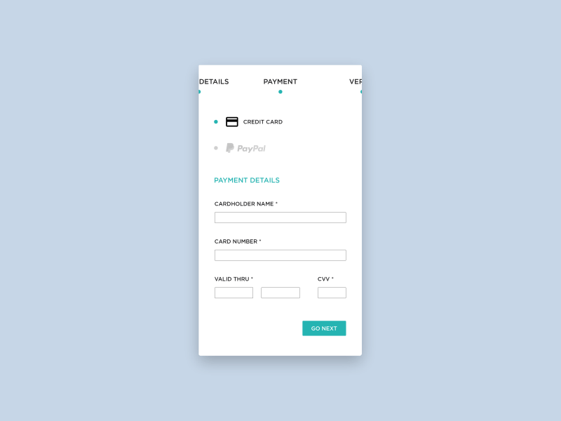 Credit Card Checkout animation app card checkout credit design flat gif illustration payment ui ux