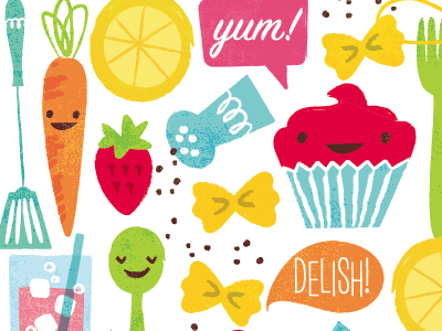 cookbook illustrations food illustration