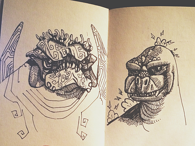 KaijuGojira electric godzilla hand drawn illo illustration japanese kaiju mega monster monster sketchpad