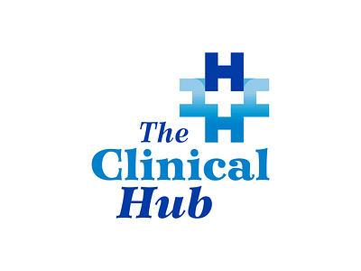 The Clinical Hub Logo branding clinical h logo mark the clinical hub typography