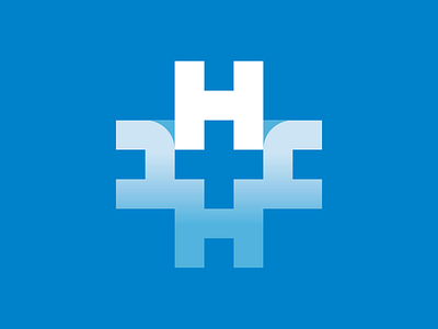The Clinical Hub Mark branding clinical h logo mark medical medical cross the clinical hub typography