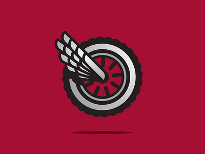 Pretty Fly for a Scooter Guy icon illustration logo rejected scooter tire vespa wings