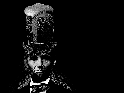 Abe Drinkin' abe drinkin abraham lincoln pint punny stove pipe hat