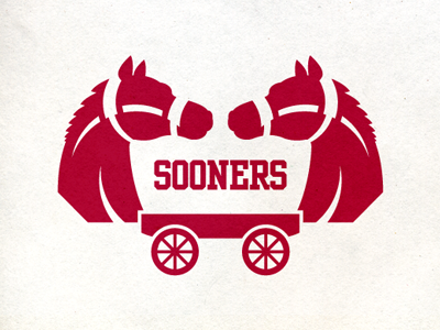 Boomer Sooner boomer sooner horse logo negative space schooner