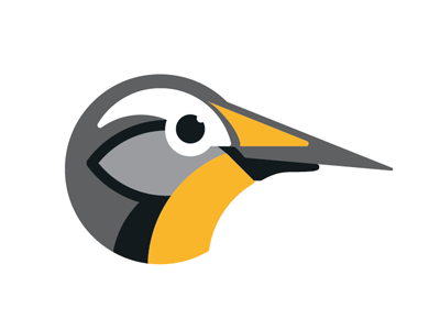Meadowlark Mark Wip bird geometric illustration logo mark meadowlark vector