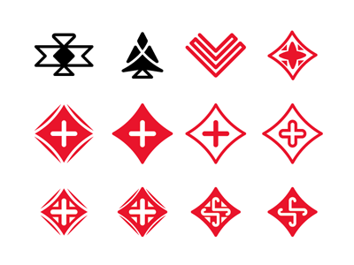 Native American semiotic playing card suits, WIP