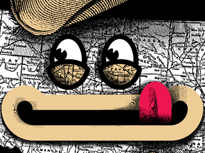 State Face [WIP] cartoon character illustration kids shirt map oklahoma state tongue