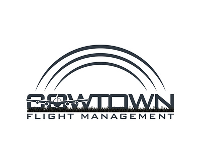 Flight Management Logo brand business company concept corporate design element flight graphic icon identity logo logotype management modern sign symbol technology template vector