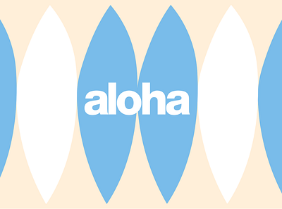 Aplicação Identidade Visual Aloha design icon illustration logo