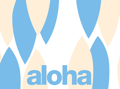 Aplicação Identidade Visual Aloha design designgráfico identidadevisual illustration logo