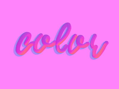 Color logo photoshop typography vector