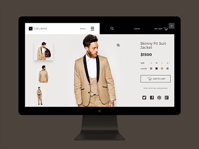 Product page clean clear design fashion minimal shop store ui ux web website