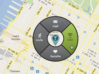 Google marker circle menu google map menu navigation
