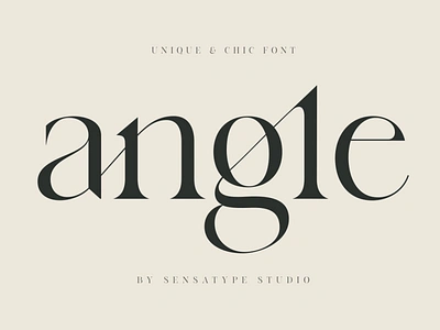 angle - unique chic font brand design brand identity branding classy font elegant font feminine feminine logo logo logo design logotype typography ui logo unique logo