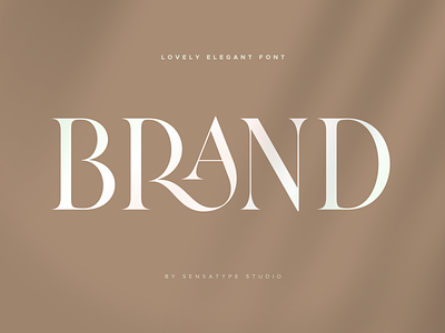 Brand Lovely Elegant Logo Font brand design branding classy feminine feminine logo inspiration logo logotype typography ui