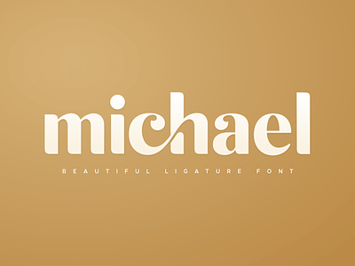 michael beautiful ligature font brand design brand identity branding branding concept fancy feminine logo inspiration logo logo design logodesign