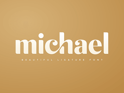 michael beautiful ligature font