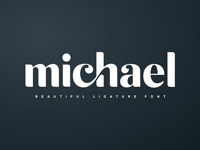 michael beautiful ligature font