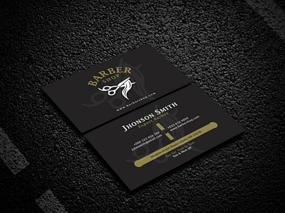 Barber business card