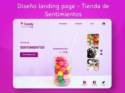 Landing page Tienda de Sentimientos