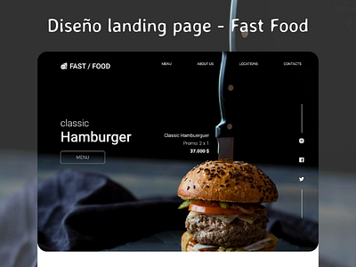 Landing page Fast Food