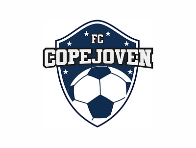Escudo de fútbol 2 branding catchy design flat football graphic design icon illustrator logo minimal minimalist soccer vector
